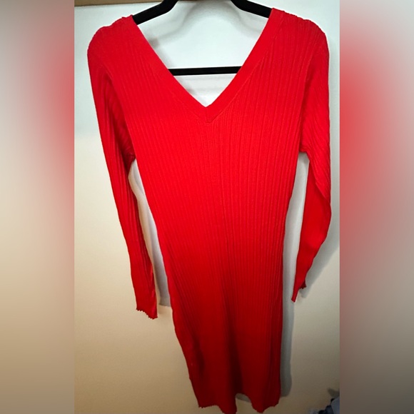 NWT LITA BY CIARA WOOL BLEND RIB CARDIGAN DRESS MSRP $348 - Picture 4 of 6